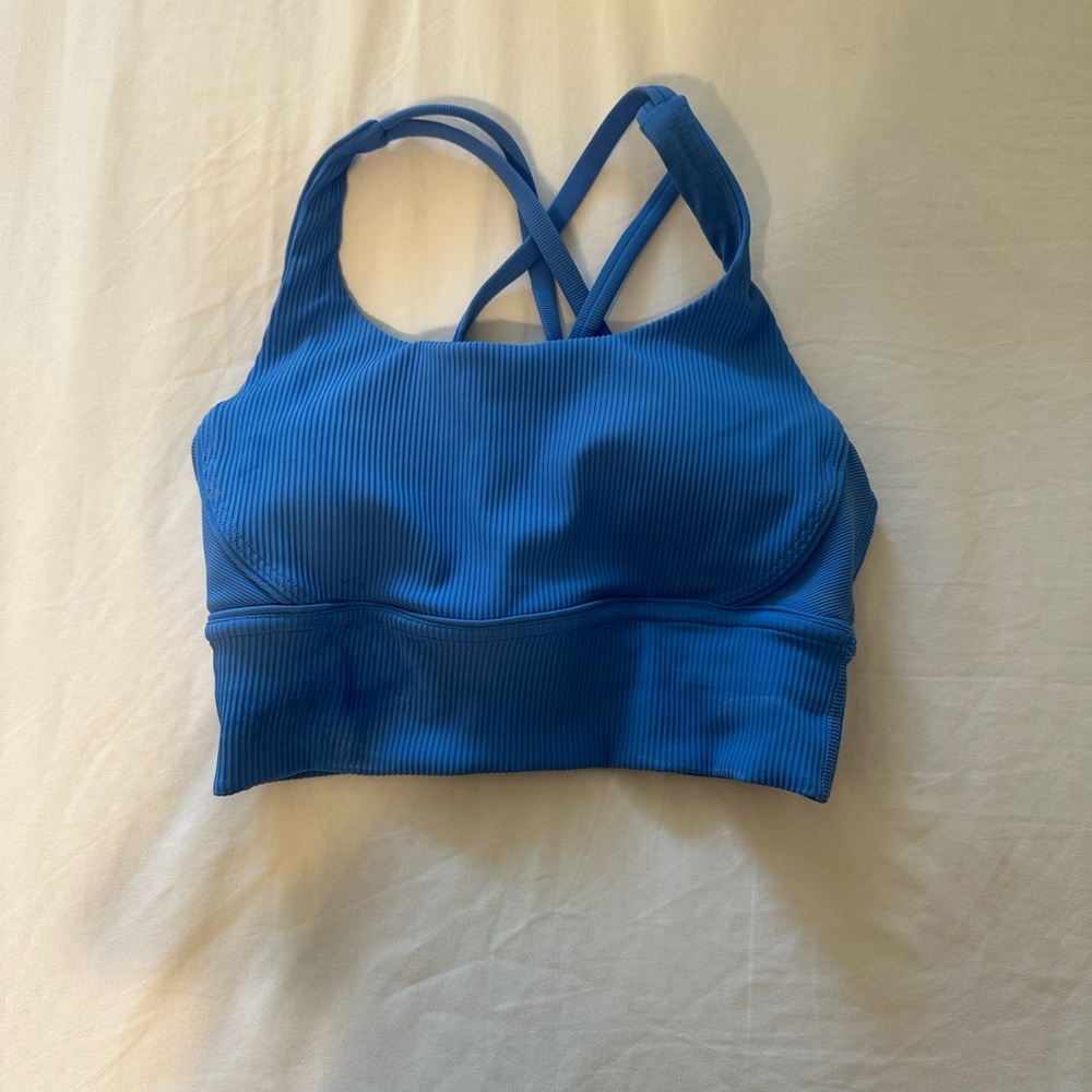 blue lululemon sports bra